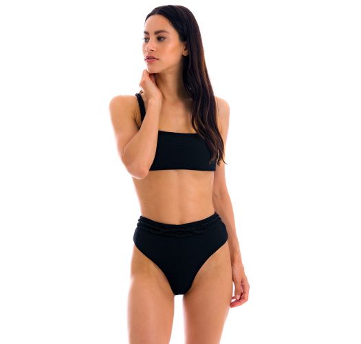 SET ST-TROPEZ-BLACK RETO HOTPANT-HIGH