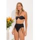 SET SHIMMER-BLACK TWIST BELTED-HIGH-WAIST