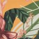 ダブル紐のオレンジイエローの花柄入りソングビキニボトム - BOTTOM LIS FIO-TIE