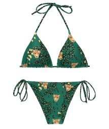 Green leopard print side-tie bikini - SET ROAR-GREEN TRI-INV IBIZA-COMFY