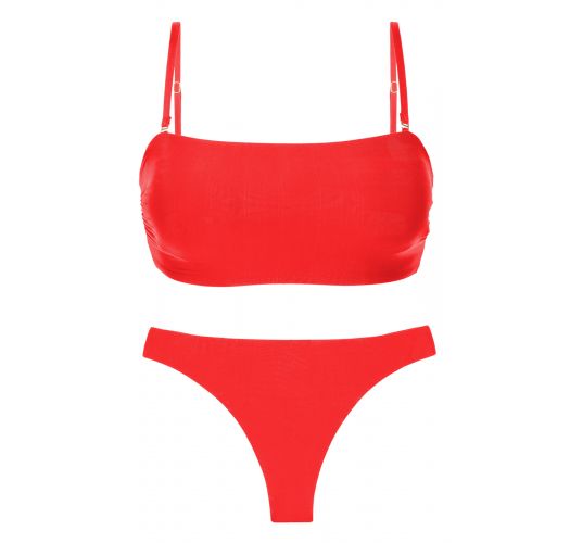 SET ROUGE BANDEAU-RETO NICE-FIO