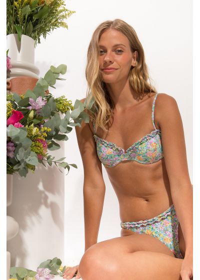 Rio De Sol Tiny Garden - Balconette Bikini Top - Underwire Swim