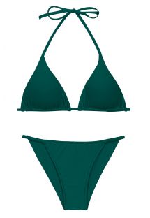 Dark green cheeky Brazilian bikini with slim sides - SET UV-GALAPAGOS TRI-INV CHEEKY-FIXA