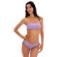 Lilac bandeau pull-on bikini with double side tie bottom - SET UV-HARMONIA BANDEAU-RETO MADRID