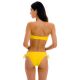 Bikini pull-on a fascia giallo con slip doppi laccetti fianchi - SET UV-MELON BANDEAU-RETO MADRID