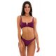 Iridescent purple thong bikini with V bralette top - SET VIENA BRA-V FIO