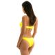 Bikini giallo limone slip fisso e top a fascia - STREGA RETO