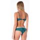 Green & nude fixed cheeky bikini with a balconette top - FIXED INTIMATES
