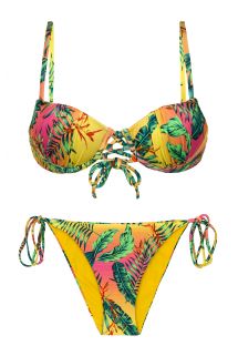 Colorful tropical push-up balconette bikini - SET SUN-SATION BALCONET-PUSHUP IBIZA-COMFY