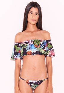 over the shoulder bathing suit tops