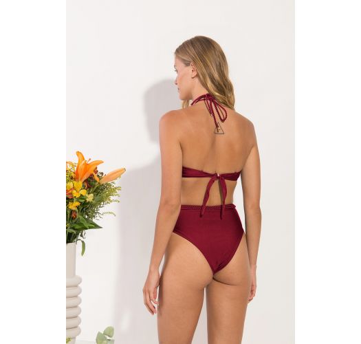 SET SHIMMER-DIVINO TWIST BELTED-HIGH-WAIST