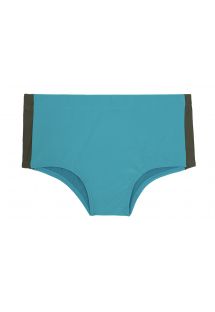 Men`s blue boxer swim shorts with contrasting side panels - SUNGA LUCIO