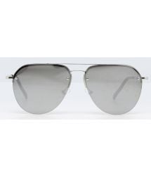 Солнцезащитные очки «капельки» в серебристой оправе - MAJA ARGENT