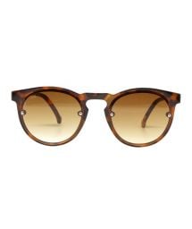 Brown sunglasses with silver rivets - RUTH ECAILLES MARRON