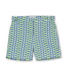 Пляжные шорты в сине-зеленой расцветке - CACAU TAILORED SHORT GREEN