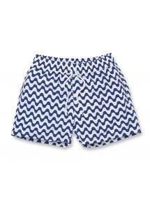 Pantalones cortos de playa blanco y azul marino - COPACABANA SPORT NAVY BLUE