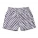 Mauve/white geometric pattern swimming shorts - LEME SPORT LILAC