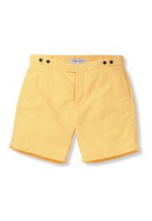Pantalones cortos de playa amarillos con estampado gráfico amarillo / naranja - IPANEMA TAILORED LONG SUNFLOWER