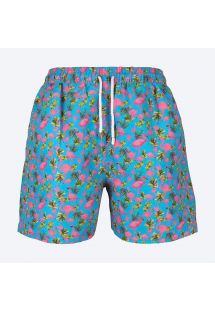 turquoise swim shorts