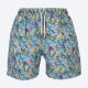 Colourful men`s swimming shorts with parrot motifs - GUACAMAYAS ROXO