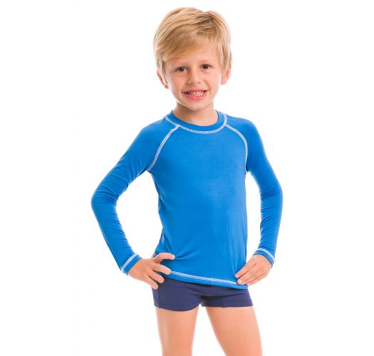 Blue long sleeve for kids - SPF50 - CAMISETA AZUL - SOLAR PROTECTION UV.LINE
