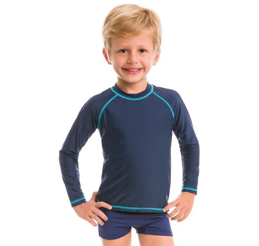 Navy long sleeve for kids - SPF50 - CAMISETA MARINHO - SOLAR PROTECTION UV.LINE