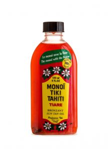 Algupärane Tahiiti monoi õli koos Tiare lillega - MONOÏ TIKI TIARÉ SOLAIRE INDICE 3 120ML