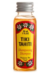 Shampooing au monoï, parfum tiaré, format voyage - SHAMPOING TIKI TIARE 30ml