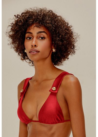 TOP ALONGADO BUTTONS VERMELHO