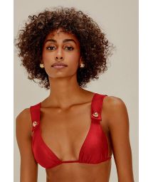 TOP ALONGADO BUTTONS VERMELHO