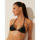 TOP BIKINI COM TULE ONCA BORDADA BLACK