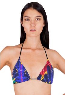 Triangolo bikini regolabile stampa tropicale - SOUTIEN PLUMA REAL