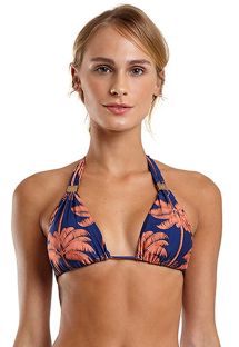 Navy & copper halter top in palm trees - TOP BOREAL DOUBLE ACAI