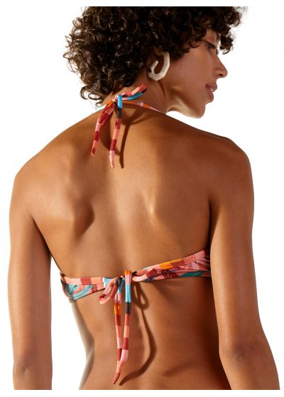 Tropical pink padded balconette top - TOP PACIFICO CHIC PALMAR