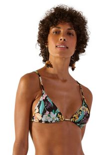 Tropical flowers sliding triangle top - TOP SUPER HAWAI