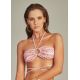 TOP BIKINI DANIELLE PINK CHEVRON