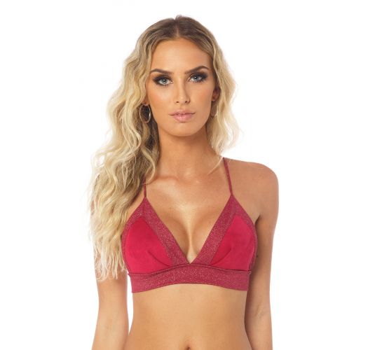 Bikini Tops Top Bikini Glitter Pink - Brand Karla Vivian