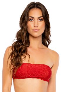 TOP FREE FORM STARDUST RED
