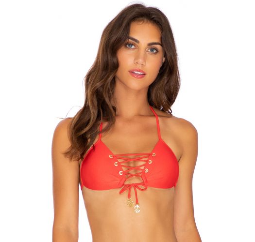 red push up bikini