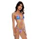 TOP CRYSTALLIZED WAVY RUCHED MULTICOLOR