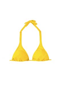 Top di bikini a triangolo foulard giallo - IPE CORTINAO