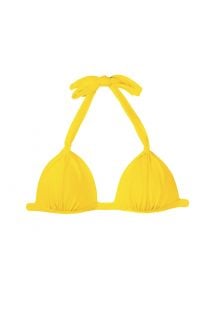 Top di bikini a triangolo imbottito giallo - IPE TRI FIXO