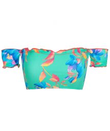 TOP ACQUA FLORA OFF SHOULDER