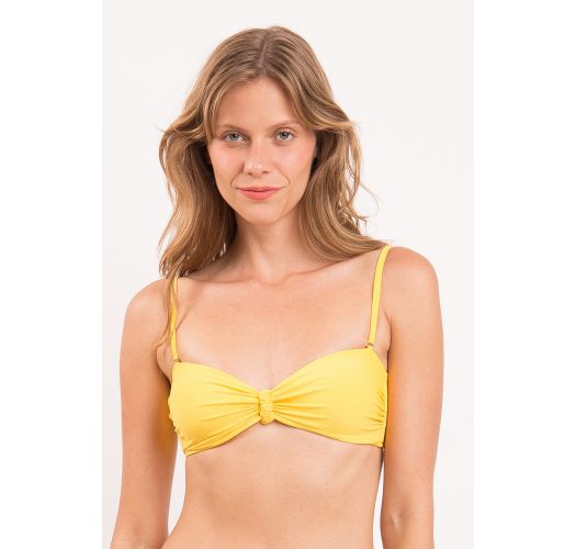 TOP AMARELO BANDEAU-CRISPY