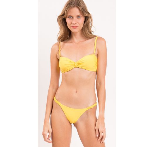 TOP AMARELO BANDEAU-CRISPY