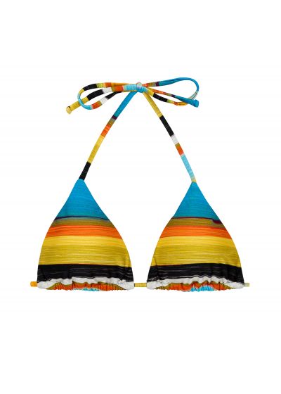 Sliding triangle top with colorful stripes - TOP ARTSY TRI-INV