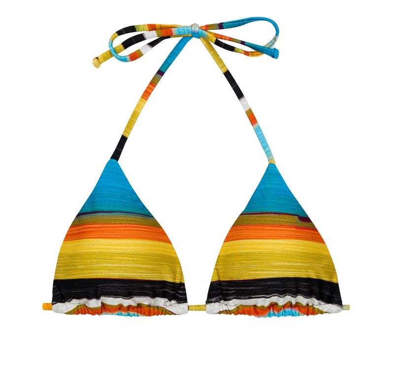 Sliding triangle top with colorful stripes - TOP ARTSY TRI-INV