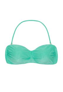 Helder groene bandeau bikinitop met schelpenprint - TOP ATLANTIS BANDEAU-PLI