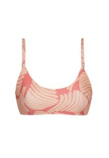 Top de bikini ajustable con estampado de plátano rosa - TOP BANANA ROSE BRA