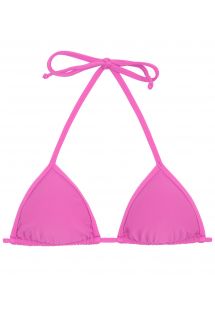 Pink neck-tied triangle bikini top - TOP BIKINI TRI